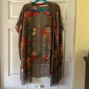 Kimchi Blue by Urban Outfitters fringe kimono. Size medium.